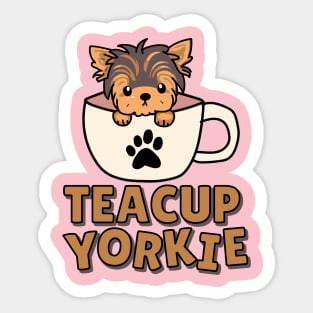 Teacup Yorkie Sticker